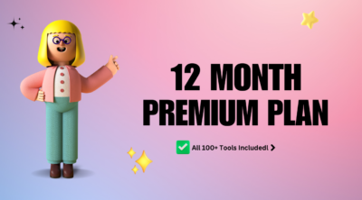 Premium Tools Plan - 12 Month